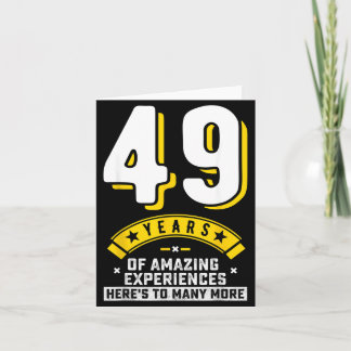 Cartão Citação de 49º aniversário Agência governamental c