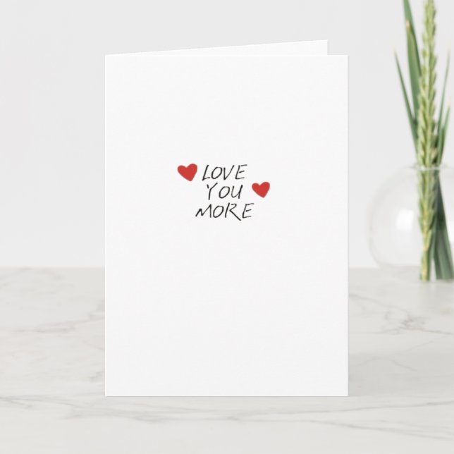 Cartão Citação de Amor Mais Design Mínimo (Frente)