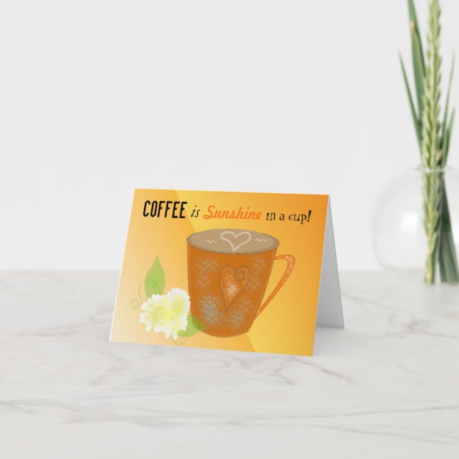 Cartão Citação de Café (Frente)