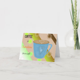 Cartão Citação de Café