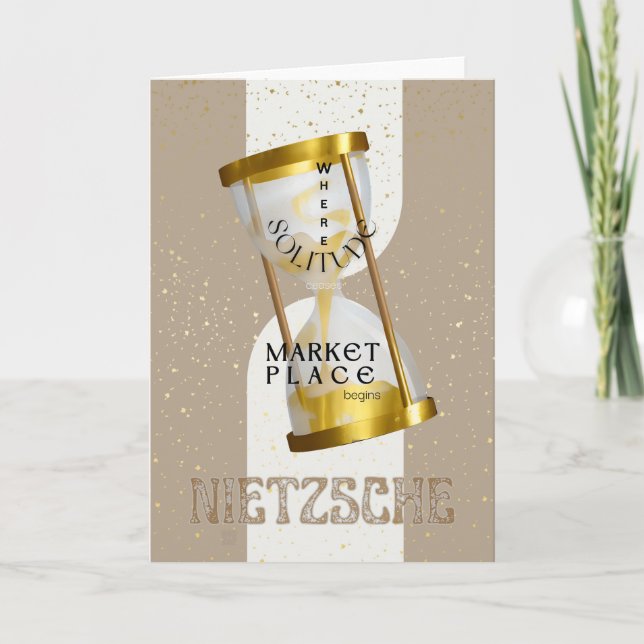 Cartão Citação de Filosofia Introduzida pela Arte Dourada (Frente)