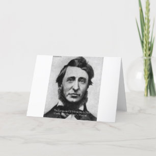 Cartão Citação de Henry David Thoreau