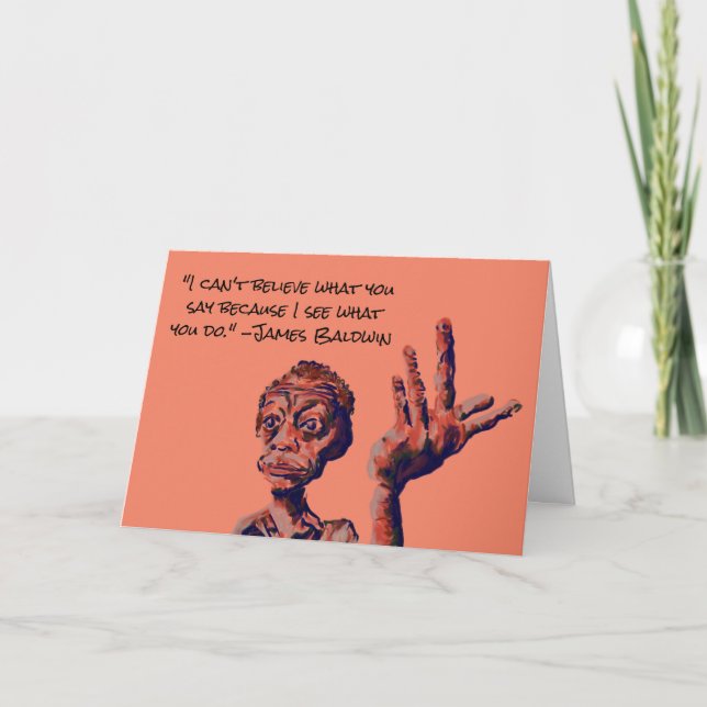 Cartão citação de james baldwin (Frente)