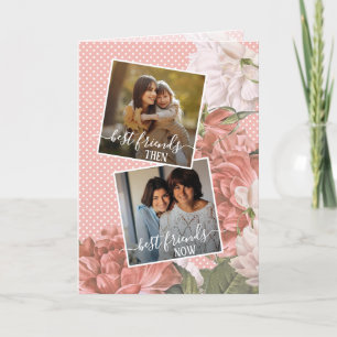 Cartão Citação de Melhores Amigos de Foto Personalizada P