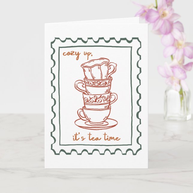 Cartão Citação de Outono  (Orquídea)