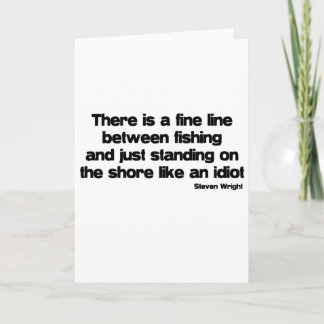 Cartão Citação de Pesca Engraçada
