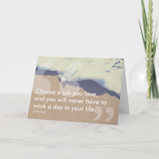 Cartão citação de sucesso confusa (Frente)