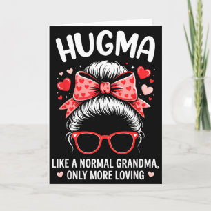 Cartão Citação de Valentine Hugma para Vovó Amorosa com F