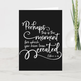 Cartão Citação de Versículo Bíblico Inspirador - Talvez E