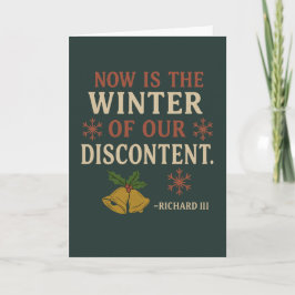 Cartão Citação descarada de Natal de Shakespeare