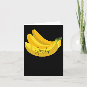 Cartão Citação engraçada de banana 