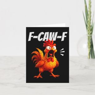Cartão Citação engraçada de frango Galo Humor Dito Homens