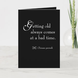 Cartão Citação engraçada Milestone Birthday