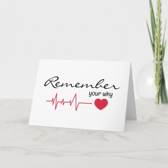 Cartão Citação Inspiradora com pulsação Vermelha (Frente)