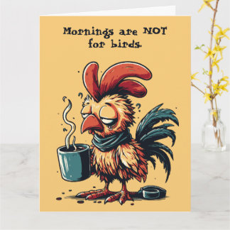 Cartão Citação personalizada Galinha engraçada design