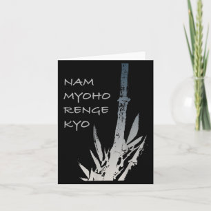 Cartão Citações Budistas - Nam Myoho Renge Kyo - Buda
