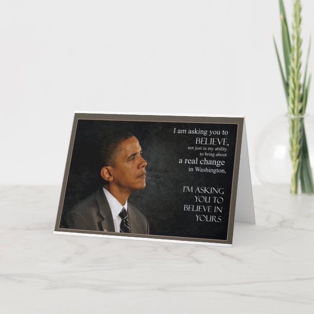 Cartão Citações de Obama (Frente)