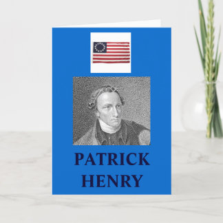 CARTÃO CITAÇÕES DE PATRICK HENRY