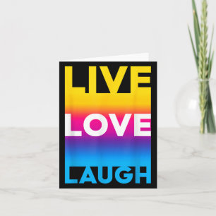 Cartão Citações do Live Love Motivational Inspire Gráfica