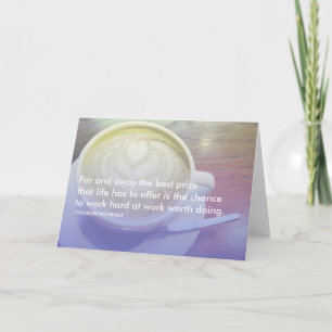 Cartão citações do sucesso de roosevelt