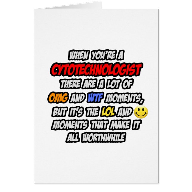 Cartão Citotecnólogo ... OMG WTF LOL (Frente)