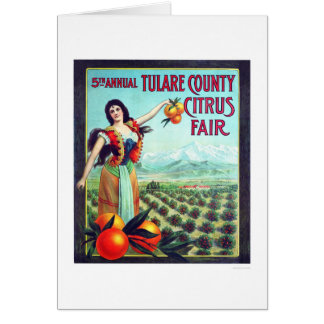 Cartão Citrino de Tulare County justo