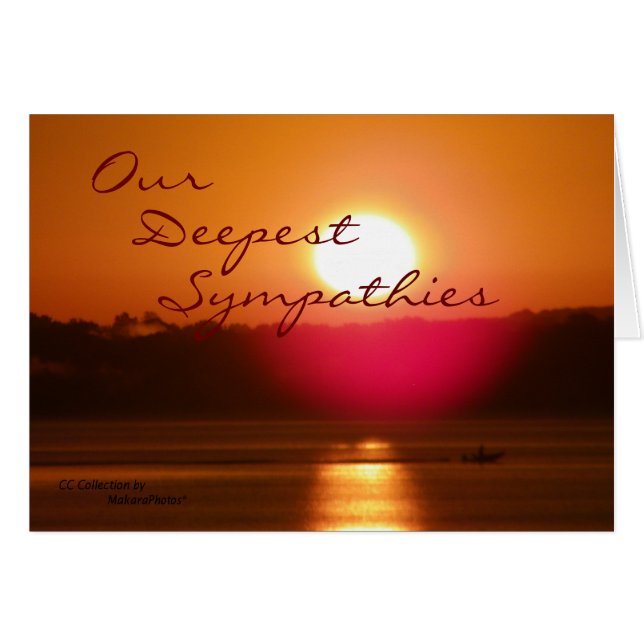 Cartão citrino sunrise — personalize qualquer ocasião (Frente Horizontal)