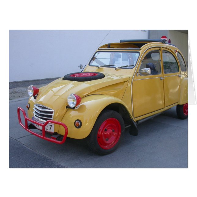 Cartão Citroën 2 CV (Frente horizontal)