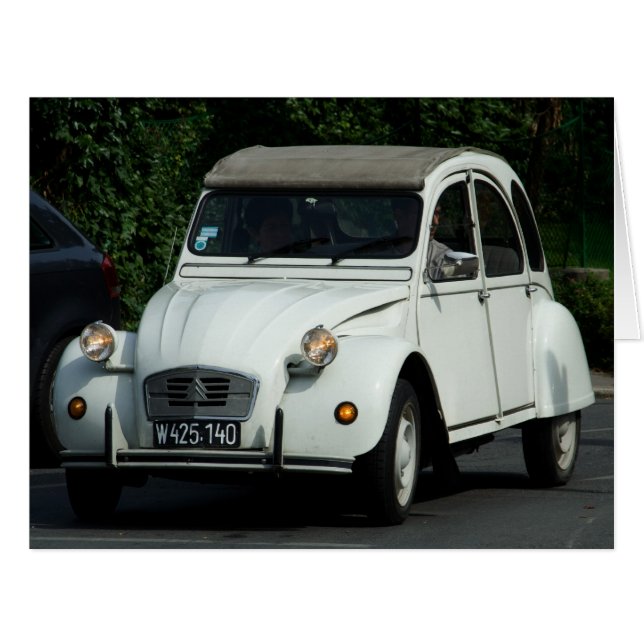 Cartão Citroën 2CV (Frente horizontal)