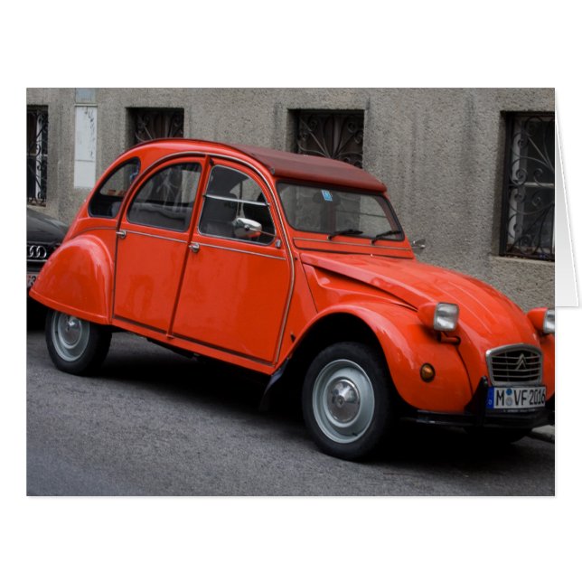 Cartão Citroën 2CV (Frente horizontal)