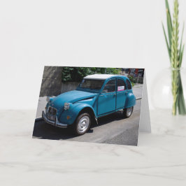 Cartão Citroën 2CV azul