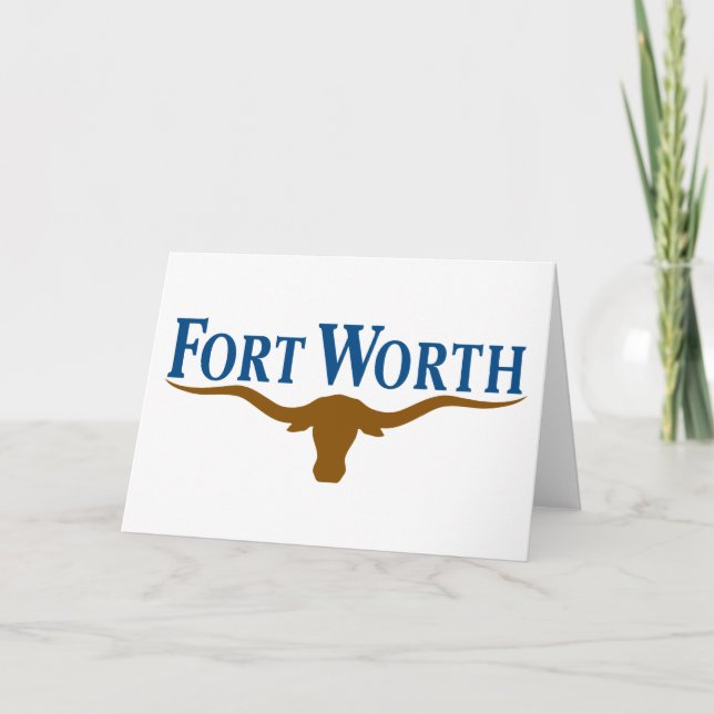 Cartão City Flag of Fort Worth (Texas) (Frente)