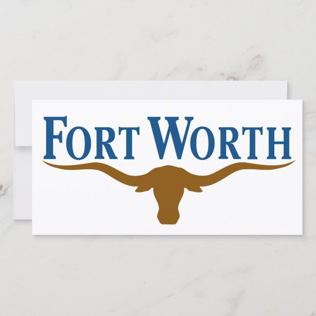 Cartão City Flag of Fort Worth (Texas) (Frente)