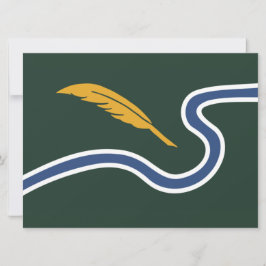 Cartão City Flag of Northampton (Massachusetts, EUA)