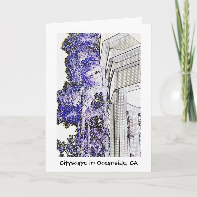 Cartão Cityscape in Oceanside, CA (Frente)