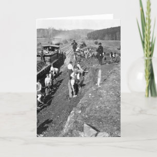 Cartão Civil War Railroad at Clifton, Virginia, 1863
