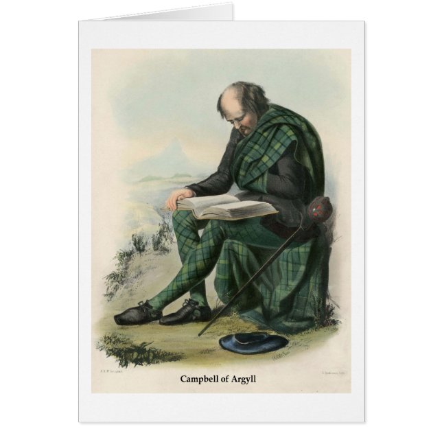 Cartão Clã Campbell de Argyll (Frente)