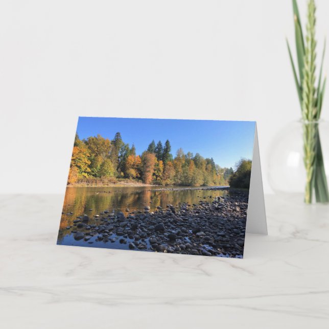 Cartão Clackamas River, Oregon (Frente)