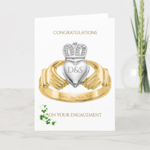 Cartão Claddagh Ring Congratulations on Your Engagement