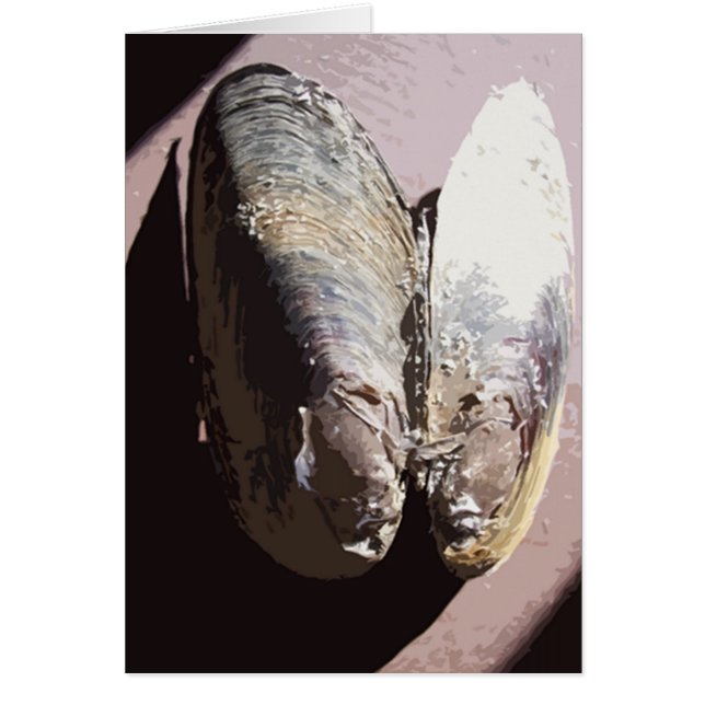 Cartão Clamshell Butterfly Art (Frente)