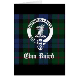 Cartão Clan Baird Crest Tartan