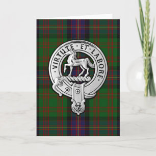 Cartão Clan Cochrane Crest & Tartan