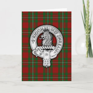 Cartão Clan MacGregor Crest & Tartan