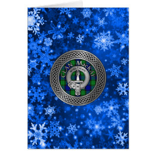 Cartão Clan MacKay Crest & Tartan Knot