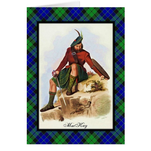 Cartão Clan MacKay Scottish Dreams (Frente)