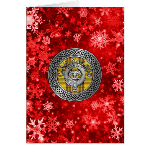 Cartão Clan MacLeod Crest & Tartan Knot
