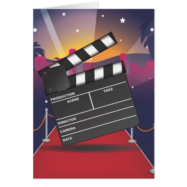 Cartão Clapperboard (Frente)