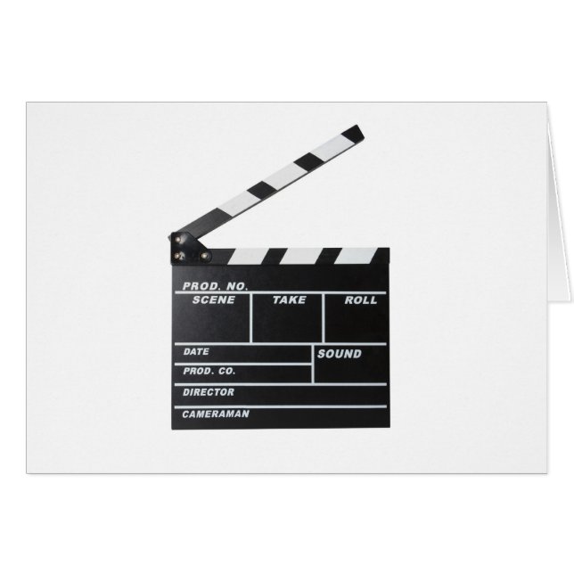 Cartão clapperboard do filme de filme (Frente Horizontal)