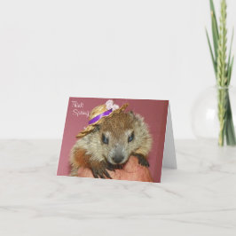 Cartão Clara Groundhog Day Card