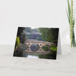 Cartão Clare College Bridge, Cambridge Birthday Card